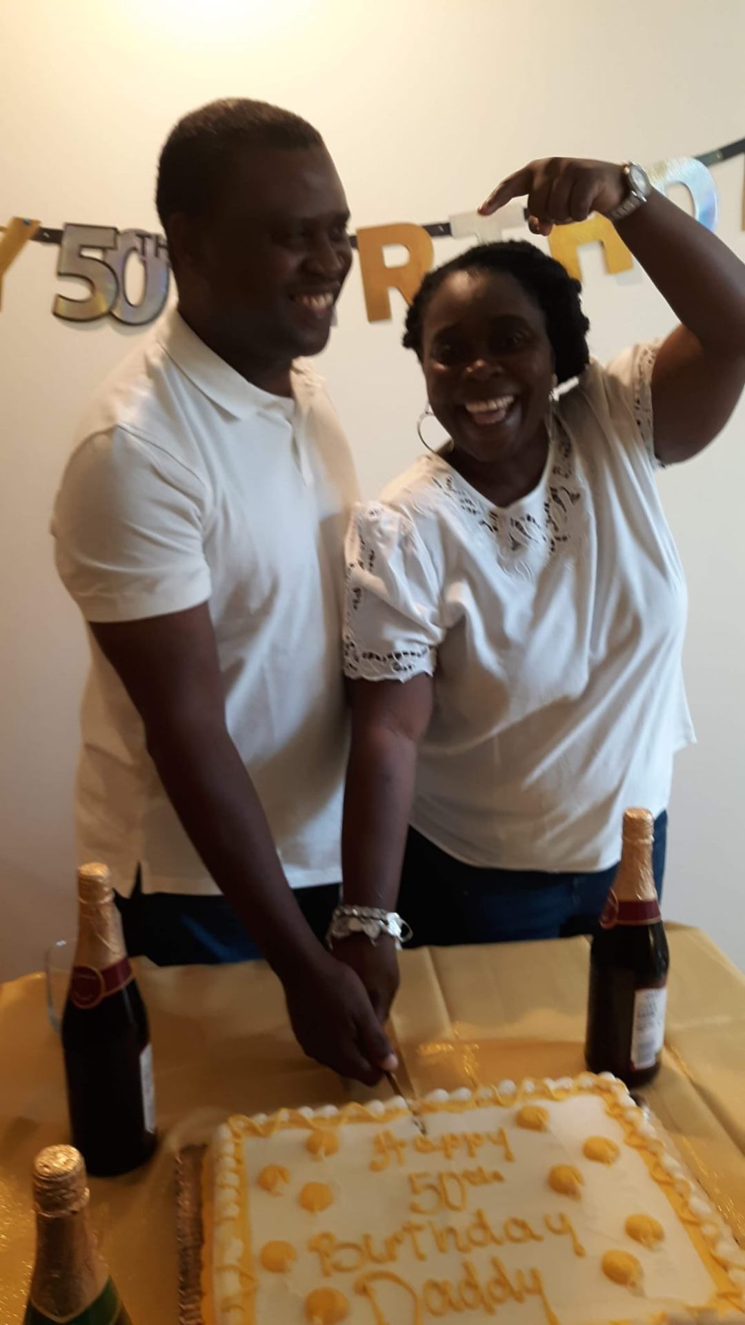 Celebrating his 50th birthday together