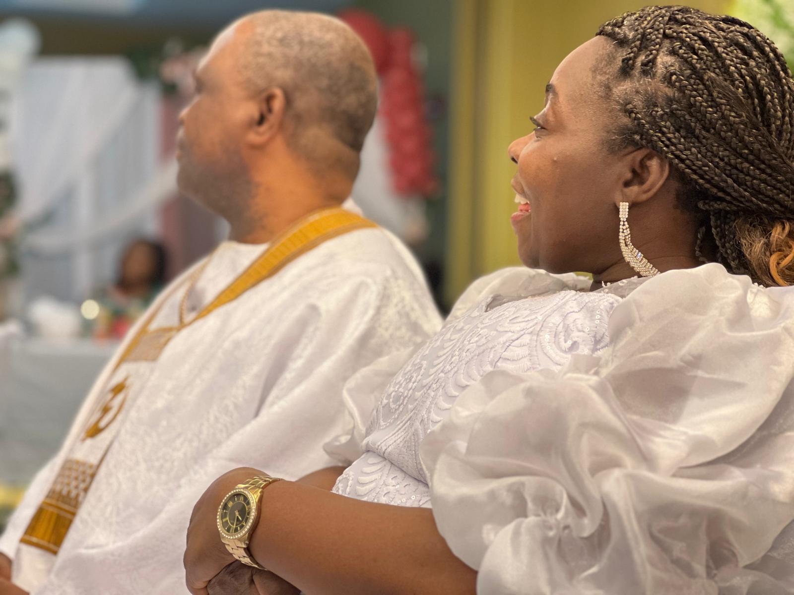 Side by side in white and gold — pure joy